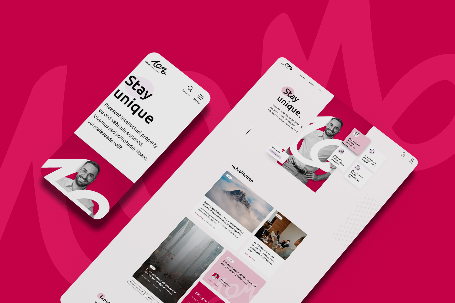 Project thumbnail van AOMB – Nieuwe Hubspot website